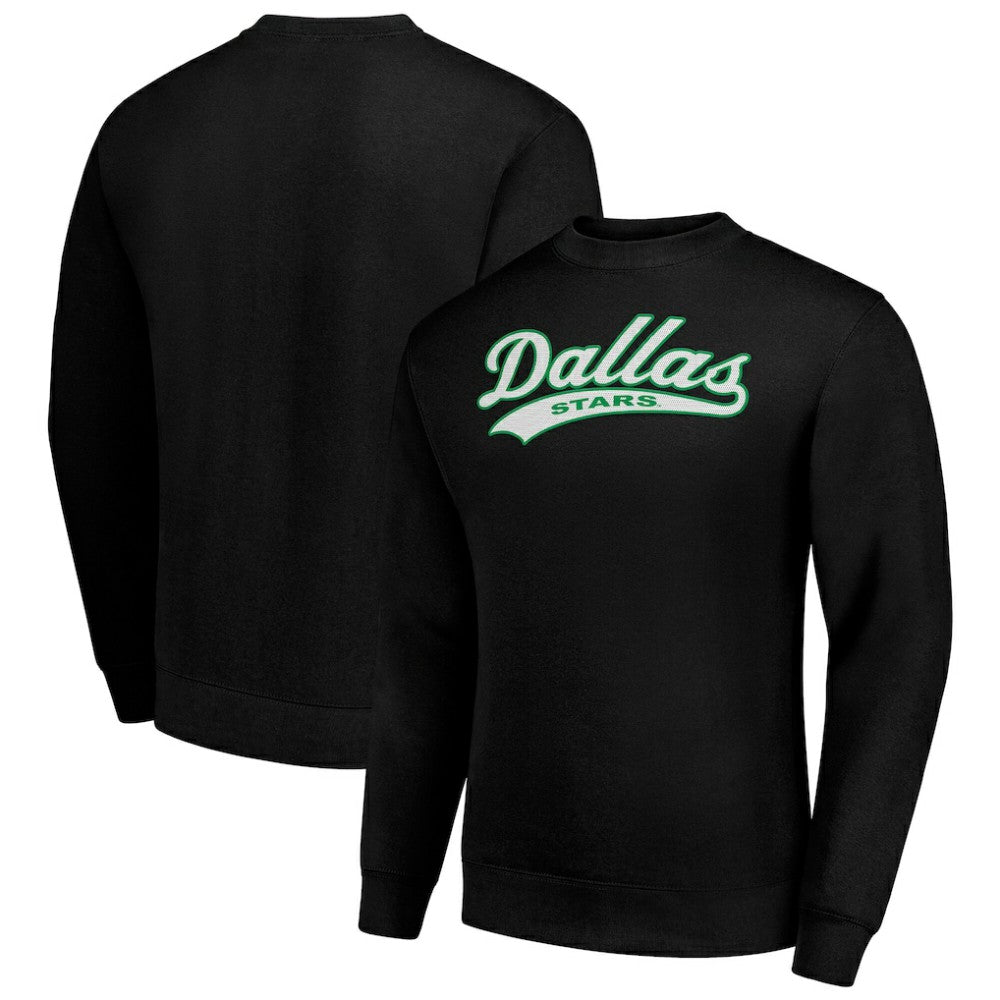 Dallas Stars Starter  Tailsweep City Pullover Sweatshirt Black