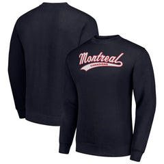 Montreal Canadiens Starter  Tailsweep City Pullover Sweatshirt Navy