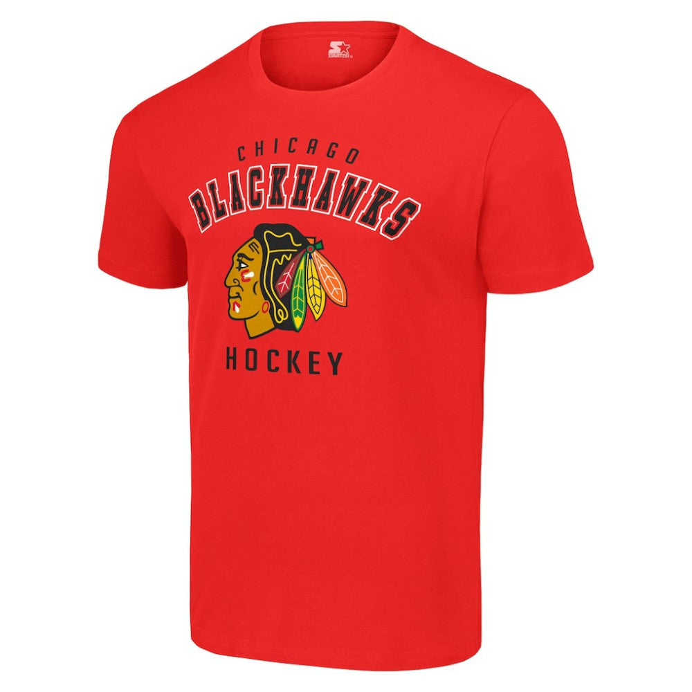 Chicago Blackhawks Starter Logo T-Shirt Red