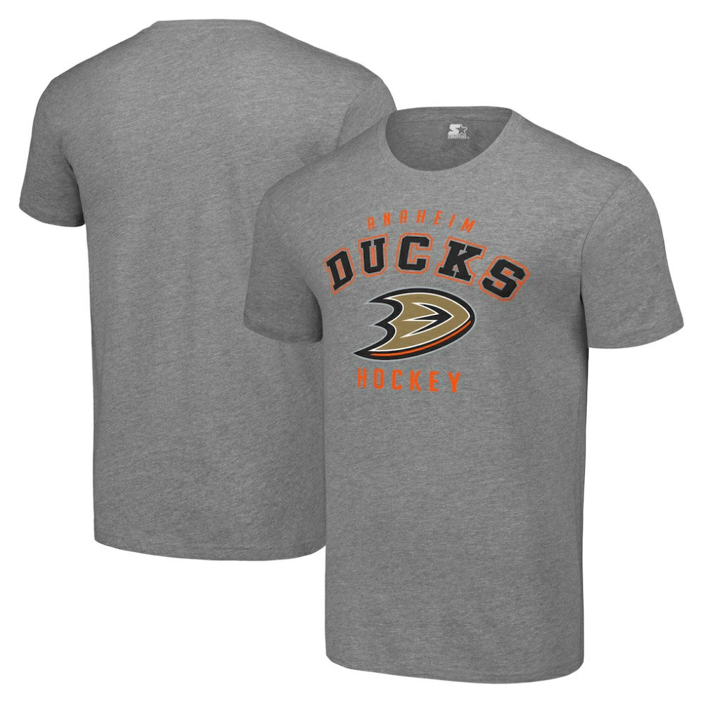 Anaheim Ducks Starter Logo T-Shirt Heather Gray