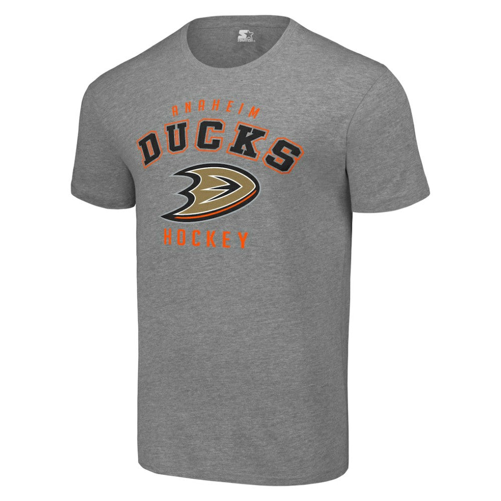 Anaheim Ducks Starter Logo T-Shirt Heather Gray