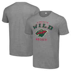 Minnesota Wild Starter Logo T-Shirt Heather Gray