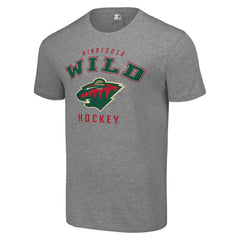 Minnesota Wild Starter Logo T-Shirt Heather Gray