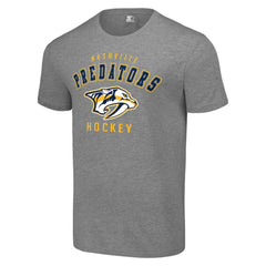 Nashville Predators Starter Logo T-Shirt Heather Gray