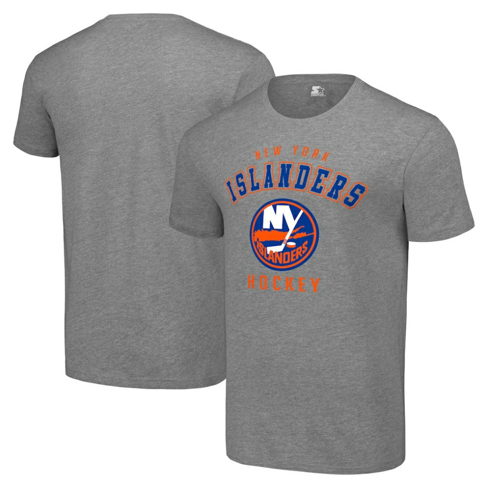 New York Islanders Starter Logo T-Shirt Heather Gray