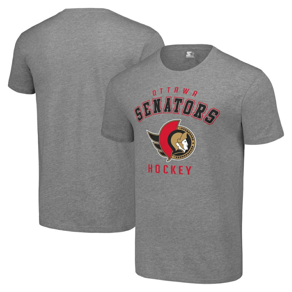 Ottawa Senators Starter Logo T-Shirt Heather Gray