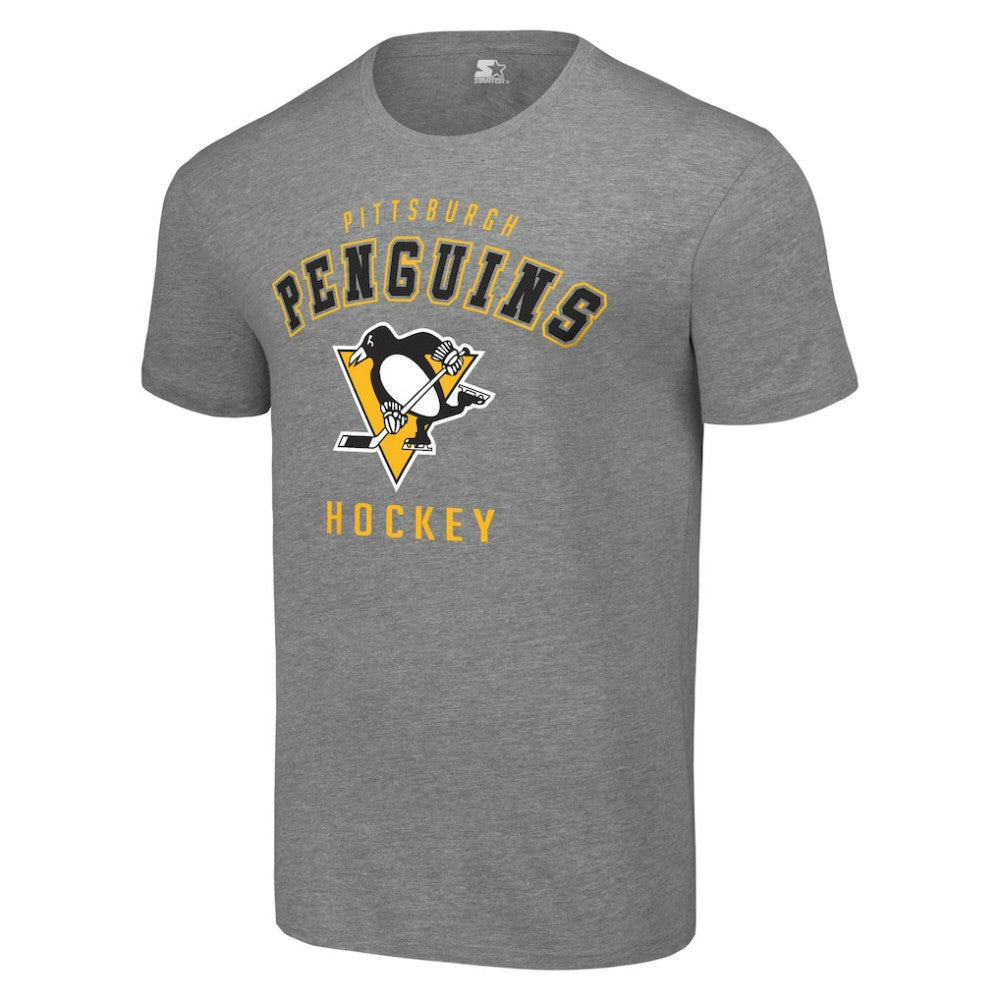 Pittsburgh Penguins Starter Logo T-Shirt Heather Gray