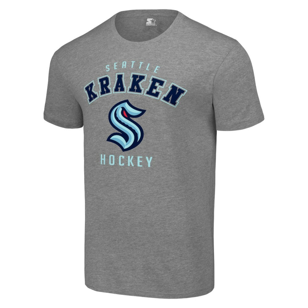 Seattle Kraken Starter Logo T-Shirt Heather Gray