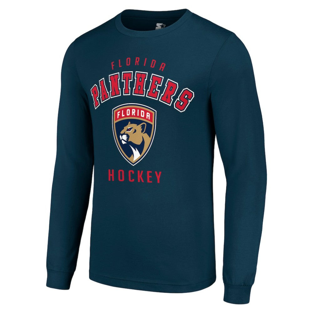 Florida Panthers Starter Logo Long Sleeve T-Shirt Navy