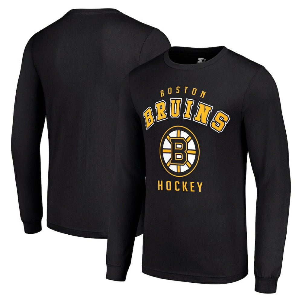 Boston Bruins Starter Logo Long Sleeve T-Shirt Black