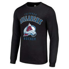 Colorado Avalanche Starter Logo Long Sleeve T-Shirt Black