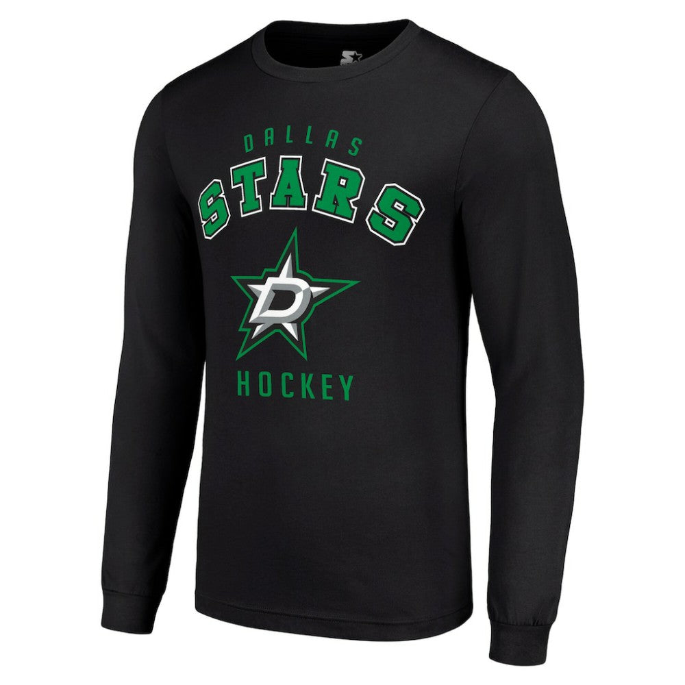 Dallas Stars Starter Logo Long Sleeve T-Shirt Black