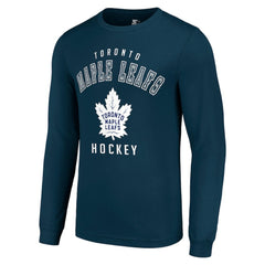 Toronto Maple Leafs Starter Logo Long Sleeve T-Shirt Navy