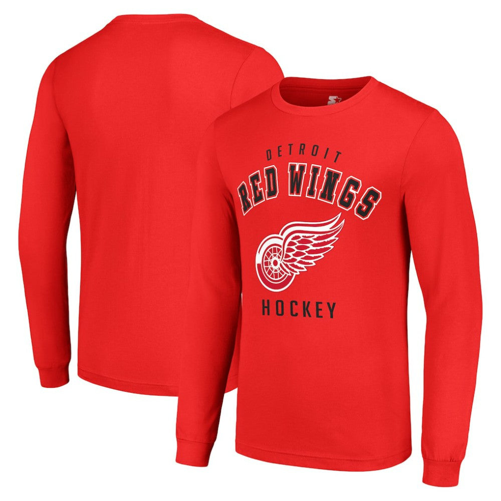 Detroit Red Wings Starter Logo Long Sleeve T-Shirt Red