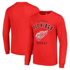 Detroit Red Wings Starter Logo Long Sleeve T-Shirt Red