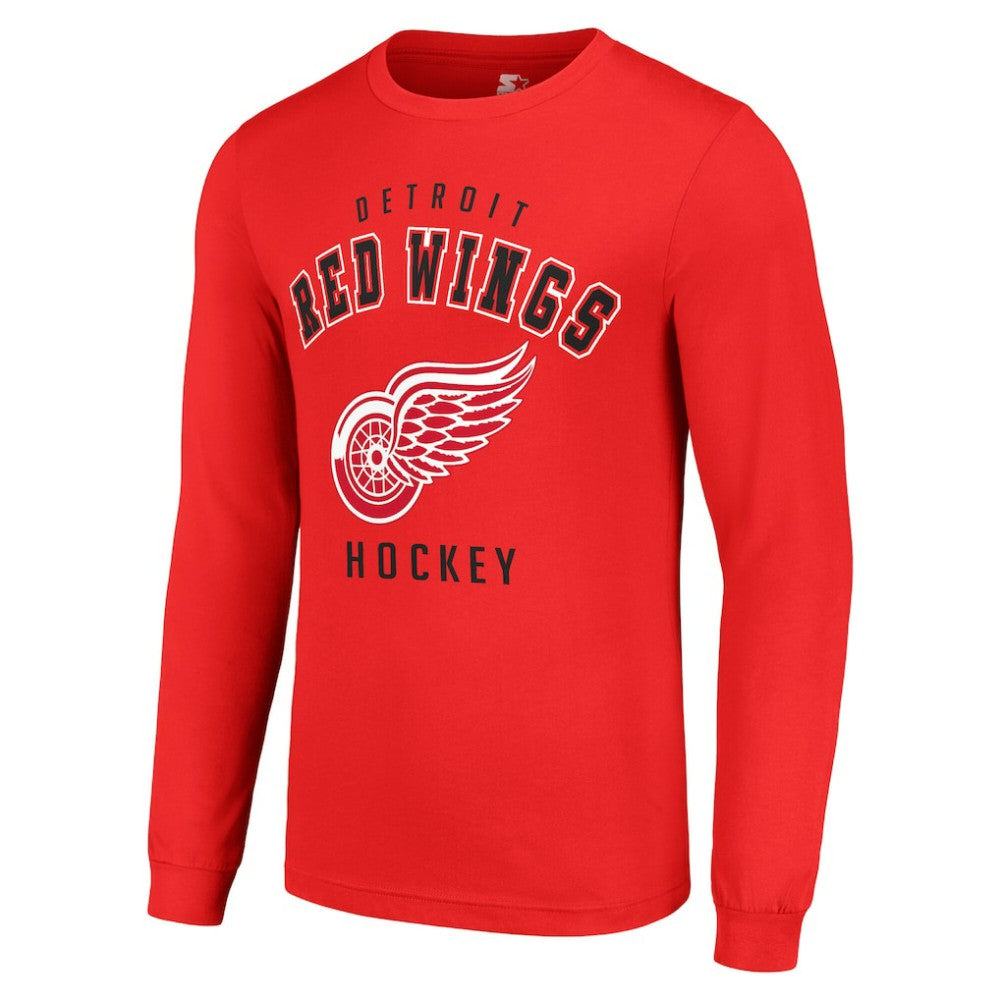 Detroit Red Wings Starter Logo Long Sleeve T-Shirt Red
