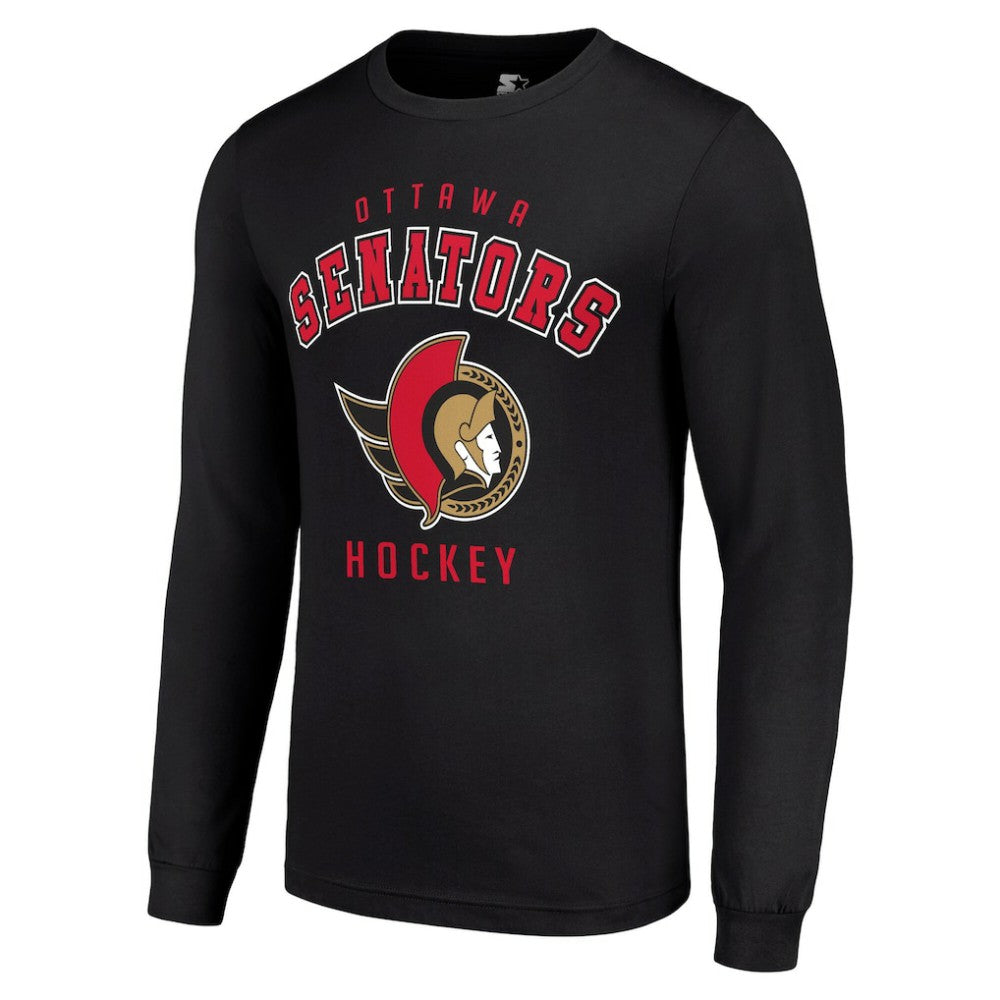 Ottawa Senators Starter Logo Long Sleeve T-Shirt Black