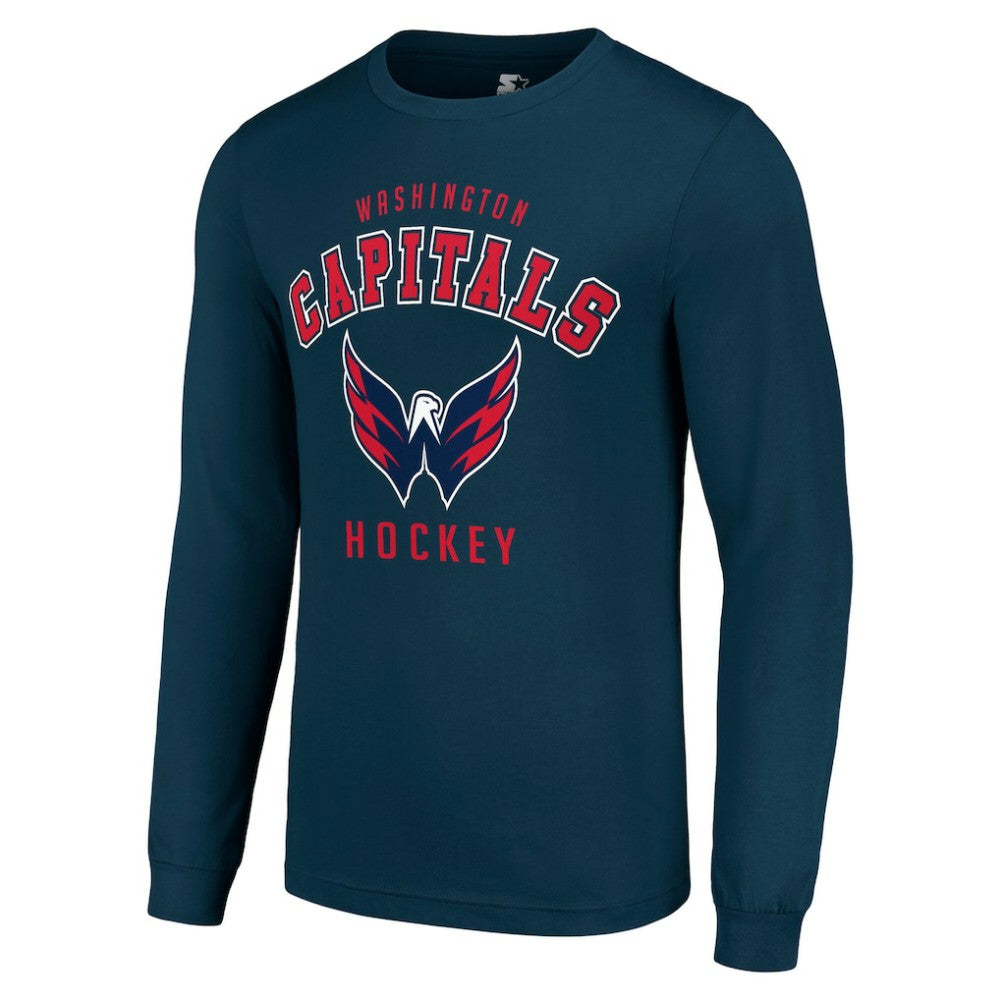 Washington Capitals Starter Logo Long Sleeve T-Shirt Navy