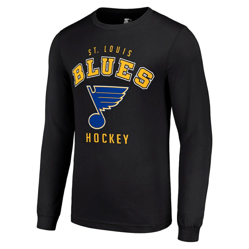 St. Louis Blues Starter Logo Long Sleeve T-Shirt Black