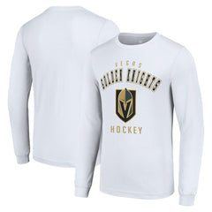 Vegas Golden Knights Starter Logo Long Sleeve T-Shirt White