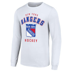 New York Rangers Starter Logo Long Sleeve T-Shirt White
