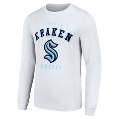 Seattle Kraken Starter Logo Long Sleeve T-Shirt White