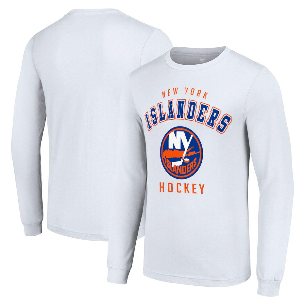 New York Islanders Starter Logo Long Sleeve T-Shirt White