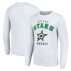 Dallas Stars Starter Logo Long Sleeve T-Shirt White