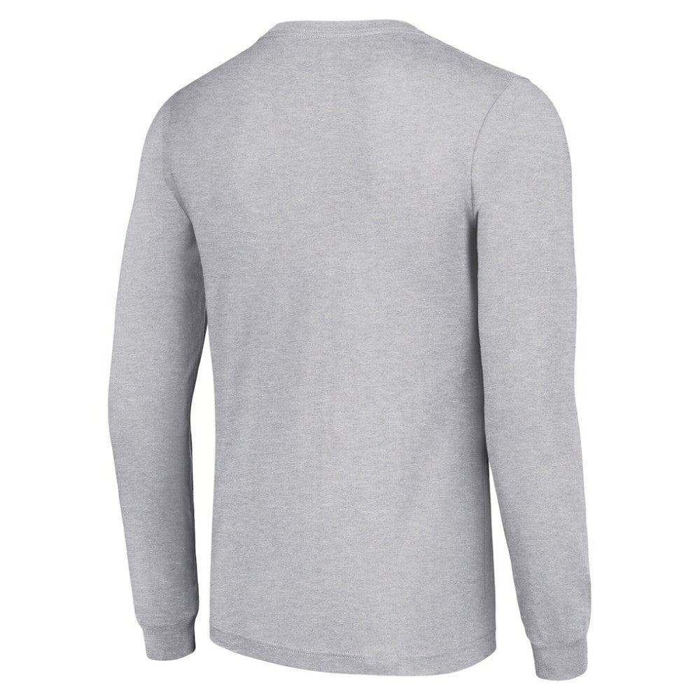 St. Louis Blues Starter Logo Long Sleeve T-Shirt Heather Gray