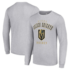 Vegas Golden Knights Starter Logo Long Sleeve T-Shirt Heather Gray