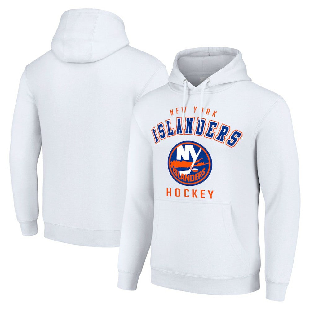 New York Islanders Starter Logo Pullover Hoodie White
