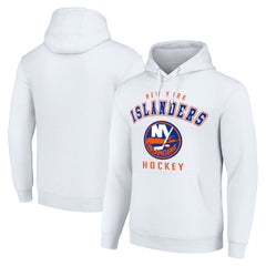 New York Islanders Starter Logo Pullover Hoodie White