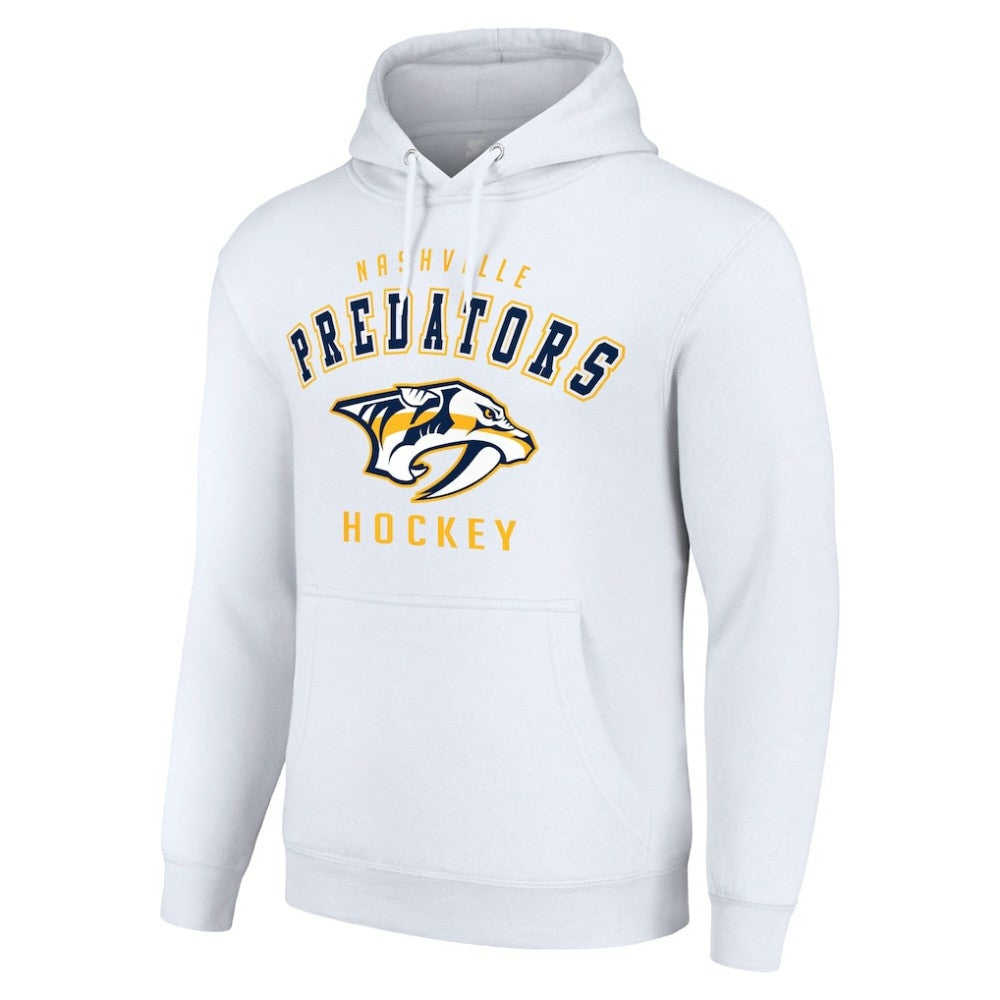 Nashville Predators Starter Logo Pullover Hoodie White