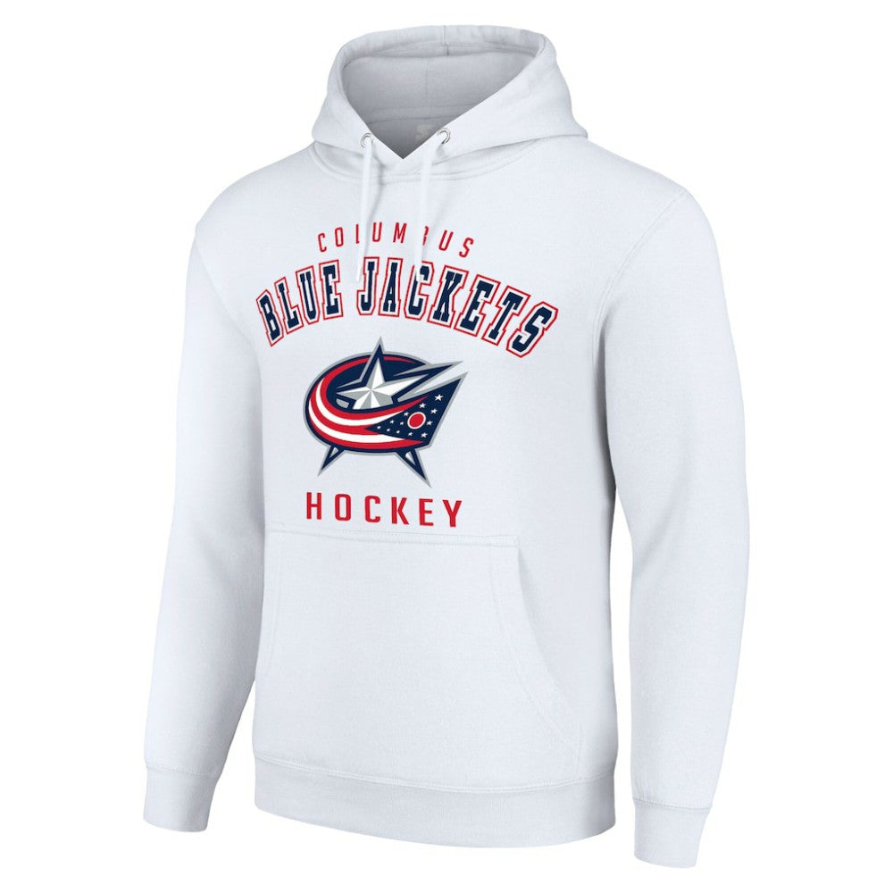 Columbus Blue Jackets Starter Logo Pullover Hoodie White