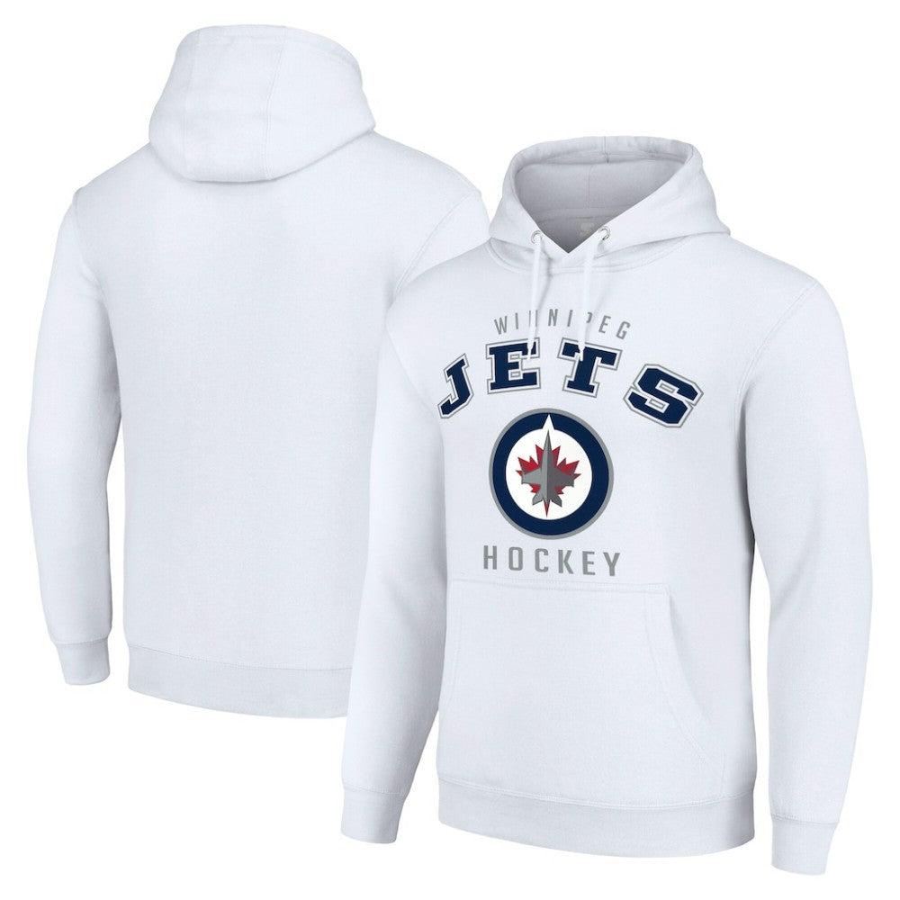 Winnipeg Jets Starter Logo Pullover Hoodie White