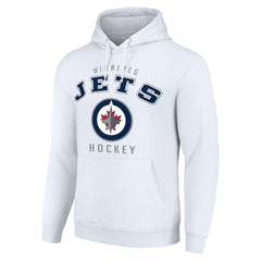 Winnipeg Jets Starter Logo Pullover Hoodie White