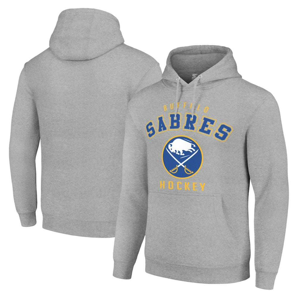 Buffalo Sabres Starter Logo Pullover Hoodie Heather Gray