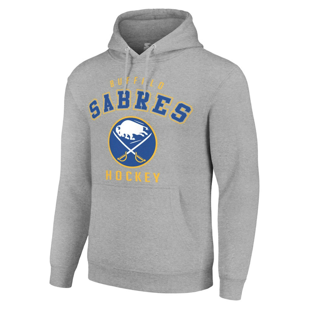 Buffalo Sabres Starter Logo Pullover Hoodie Heather Gray