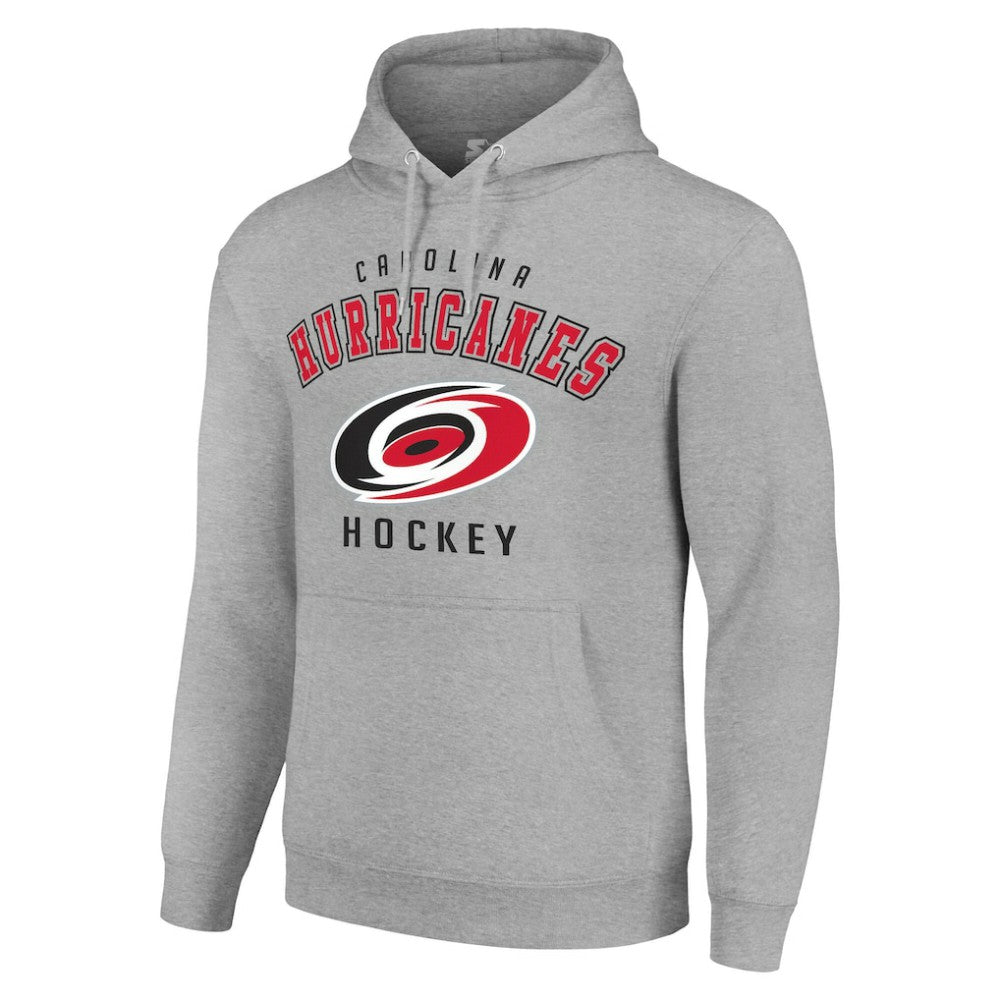 Carolina Hurricanes Starter Logo Pullover Hoodie Heather Gray