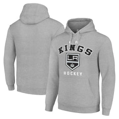 Los Angeles Kings Starter Logo Pullover Hoodie Heather Gray