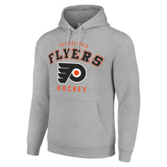 Philadelphia Flyers Starter Logo Pullover Hoodie Heather Gray
