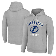 Tampa Bay Lightning Starter Logo Pullover Hoodie Heather Gray