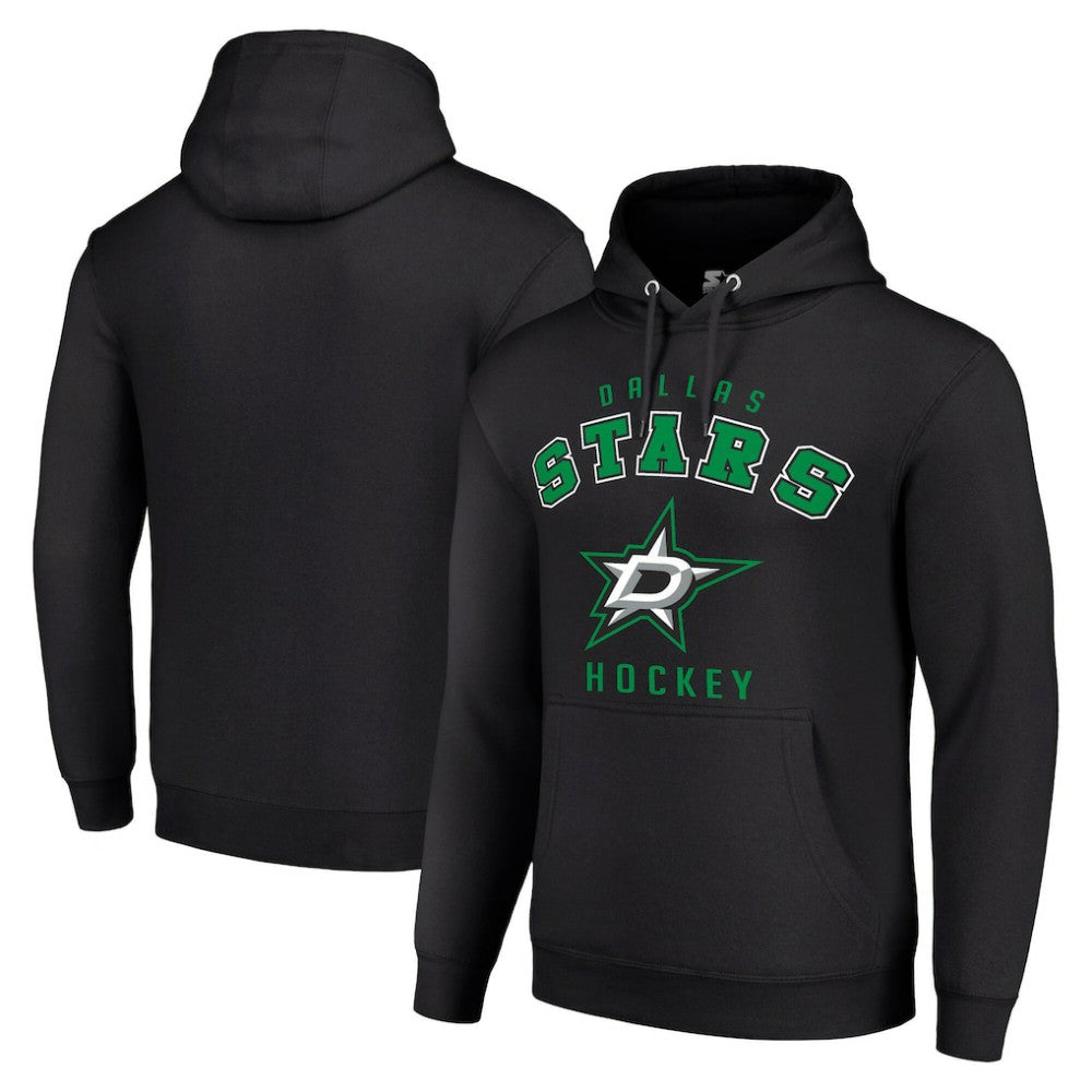 Dallas Stars Starter Logo Pullover Hoodie Black