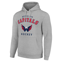 Washington Capitals Starter Logo Pullover Hoodie Heather Gray