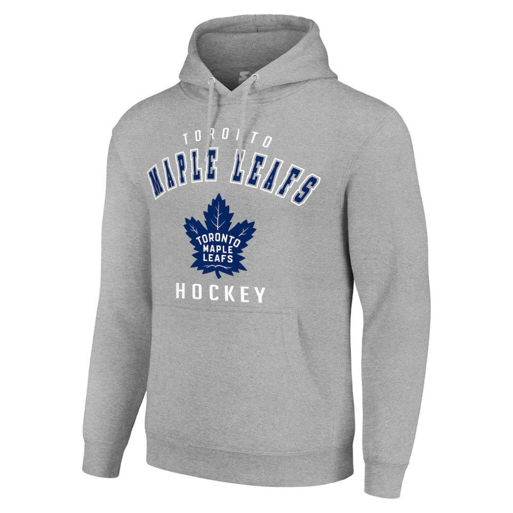Toronto Maple Leafs Starter Logo Pullover Hoodie Heather Gray