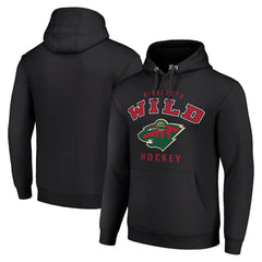 Minnesota Wild Starter Logo Pullover Hoodie Black
