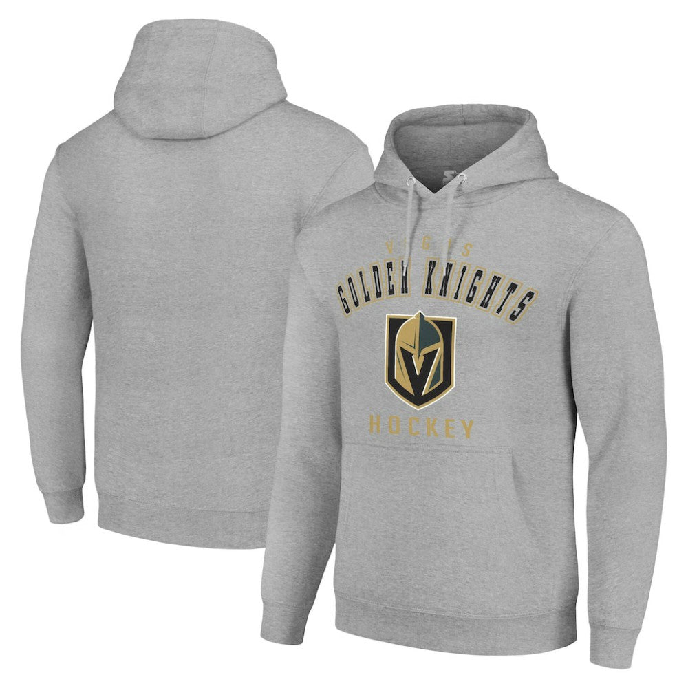 Vegas Golden Knights Starter Logo Pullover Hoodie Heather Gray