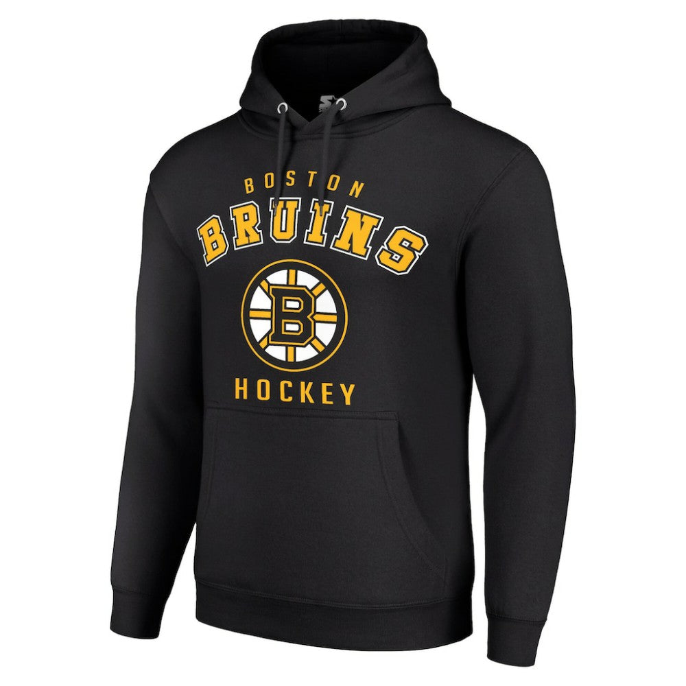 Boston Bruins Starter Logo Pullover Hoodie Black
