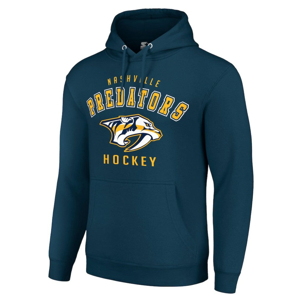 Nashville Predators Starter Logo Pullover Hoodie Navy