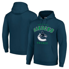 Vancouver Canucks Starter Logo Pullover Hoodie Navy